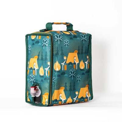 Bag in box väska med motiv tält