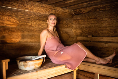 SPA och bastutunika dam - Cotton Waffle