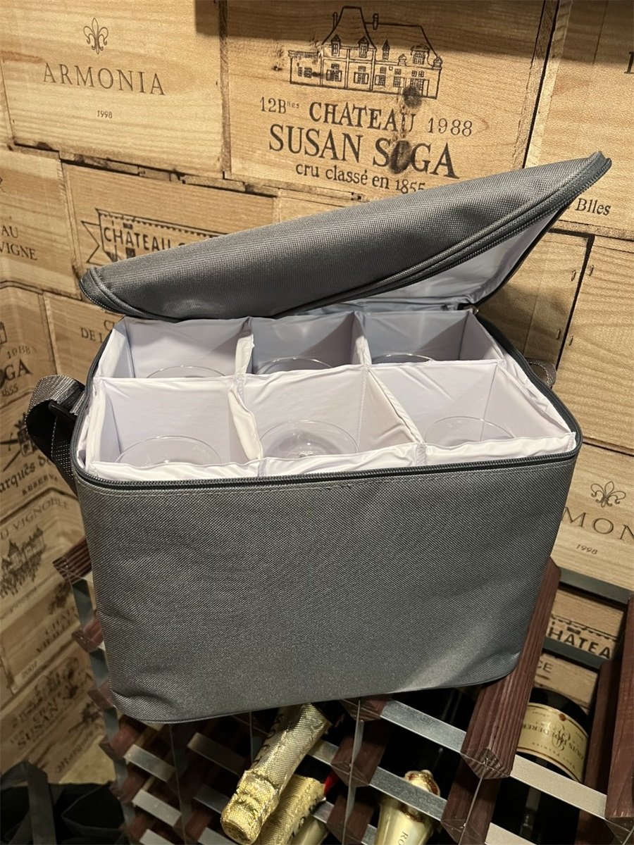 Väska för vinglas - Grey
